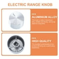 thumbnail image 6 of 5 Pcs Gas Stove Knob Cookware Metal Stove Knobs Stove Knob Replacements Stoves Cooker Knobs Cooker Stove Control Knob, 6 of 6