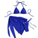 thumbnail image 1 of Trajes de Baño de Bikini de Mujer de Moda Sexy Sólido E Impreso Conjunto de Trajes de Baño Divididos, Correas Anchas Ajustables, 1 of 9