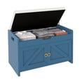 thumbnail image 3 of Uforic Shoe Bench with Storage Cabinets, Entryway Storage Bench Shoe Rack Organizer Unit , Blue, 3 of 9