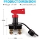 thumbnail image 2 of Disyuntor de batería de 6V/12V/24V para motocicleta, Auto, Camping, coche, interruptores de batería con dos llaves extraíbles, 200A/1000/1 Uds., 2 of 5