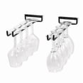 thumbnail image 2 of 5 Pcs Stemware Wine Glass Storage Rack,Wall Mountable Kitchen Storage Rack ,Black,11 Inch / 30cm fg2025031703147, 2 of 5
