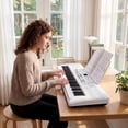 thumbnail image 4 of Costway 61Key Keyboard Piano for Beginners,Electric Portable Digital Piano with Music Stand White, 4 of 10