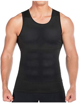 Slimming Tank Top Compression Shirt For Men Body Shaper Tank Sweat Suit For Weight  Loss Shapewear Tank Sauna Vest Waist Trainer Workout Vest 