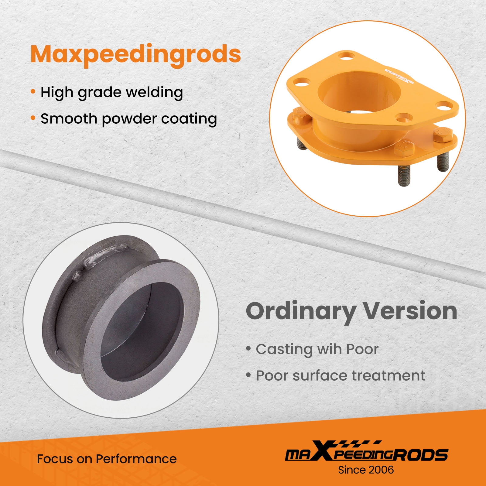 Maxpeedingrods Leveling Lift Kit Front 2" Spacers Fit Jeep Liberty KJ KK 2005-2009 2006