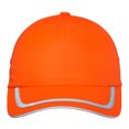 thumbnail image 2 of Yellow Rooster Men's Enhanced Polyester Visibility Cap Safety Orange, 2 of 4