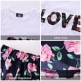 thumbnail image 5 of LittleSpring Pink Floral Tank Top and Skirt Set, Little Girls' Casual Outfit, Size 7-8, 5 of 6