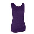 thumbnail image 4 of GEWSEY Yoga Tank Tops for Women Loose Fit Workout Shirts Sexy Open Back Activewear Athletic Clothes Soft Sports Tank Top (Purple, XXL), 4 of 6