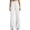 White, variant on cocolona Womens High Waist Corduroy Dress Pants Elastic Waist Straight Wide Leg Business Casual Work Pants with Pockets