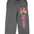 thumbnail image 2 of Golden Girls "Stay Golden" Men's Black Heather Gray Sleep Pajama Pants, 2 of 4