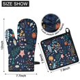 thumbnail image 6 of Pioneer Flower Floral Print Pattern Kitchen Oven Mitt and Pot Holder Sets 4 Pcs for Baking, Cooking and Grilling, Heat Resistant Up To 392 °F, 6 of 7