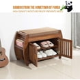 thumbnail image 6 of ELECWISH Shoe Bench Rack with Removable Cushion, Hidden Storage Compartment, Side Drawer, Entryway Shoe Storage Organizer Shoe Cabinet for Hallway Entryway (28.3 x 12.6 x 18.3 inch), 6 of 8