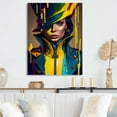 thumbnail image 2 of Designart Female Criminal Mastermind II Canvas Wall Art, 2 of 5