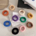 thumbnail image 3 of Qarigey 10 piezas de bandas para el cabello, elásticas, ajustables, decorativas, multicolor, sin enganches, soporte para cola de caballo, accesorios Accesorio para el cabello Azul Qarigey AP010197-03B, 3 of 6