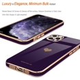 thumbnail image 4 of Compatible with iPhone 11 Pro Max Case for Girl Women Cute Love-Heart Luxury Soft Back Cover Raised Camera Protection Bumper Silicone Shockproof Phone Case for iPhone 11 Pro Max, Dark Purple, 4 of 14