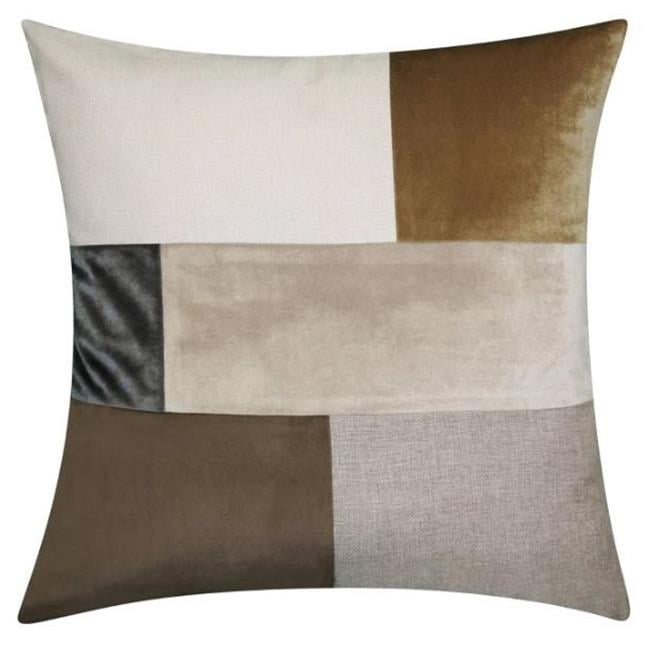 Khaki/Multi Edie At Home Decorative Pillow 18x18 Khaki/Multi Edie At Home Decorative Pillow 18x18