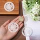 thumbnail image 3 of 3Pcs Natural Afghan White Jade Hollow Big Pendants Flat Round with Flower Charms 53x6.5mm, 3 of 7