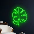 thumbnail image 2 of Handmadetneonsign Monstera Leaf Led Light, Monstera Leaf Neon Light, Green Leaf Tropical Neon Sign, 2 of 5