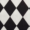 thumbnail image 2 of Design Imports Black And Cream Harelquin Print Table Runner 14X72 inch, 2 of 5