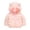 Pink, variant on Bixock Toddler Girls Puffer Jackets Girls Winter Coats Kids Padded Coat Outerwear Long Sleeve Hooded Zip Light Thermal Winter Jacket for Kids 1-8Years