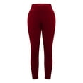 thumbnail image 6 of BLVB Women's High Waist Elastic Velvet Leggings Warm Yoga Pants Stretchy Soft Velour Leggings, 6 of 7