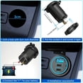 thumbnail image 2 of HLONK Dual QC3.0+PD+switch Modification Car Charging Blue Light  Multi Port Car Charger Fast Charging USB Car Phone Charger C-type Car Adapter  Car Fast Charger  USB Port Car Charger Adap, 2 of 6