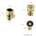 thumbnail image 2 of Fuliko Brushed Water Control , 1/2" with Shut Off , Angle Shut Off for Handheld Shower, Water Pressure Regulator for Shower, 2 of 7