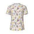 thumbnail image 5 of Wukai Lavender Flowers Print Men's Short-Sleeved Mesh T-Shirt,Quick-Dry Short Sleeve Workout T-Shirt-Small, 5 of 8