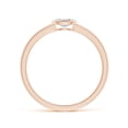 thumbnail image 2 of ANGARA Lab Grown East-West Oval Diamond Solitaire Ring for Women in 14K Rose Gold (Size-5x3mm| Color-F-G| Clarity-VS) | April Birthstone, Anniversary, Jewelry Gift for Women | Lab-Grown Diamond Ring, 2 of 5