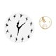 thumbnail image 5 of Reloj De Pared De Cristal Con Escultura De Bailarina, Figura De Metal, Bailarina Silenciosa, Adorno Decorativo Encantador Para Cocina, Oficina, Hogar, Dormitorio, Sala De Estar, Pasillo, Chimenea, 5 of 8