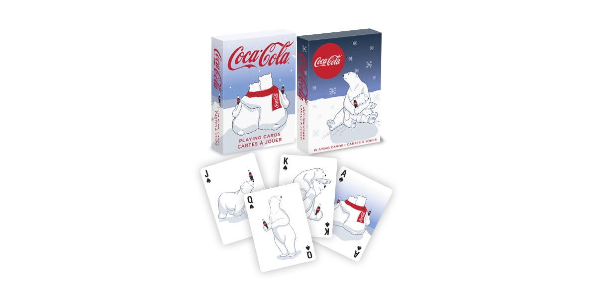 1 DECK OF BICYCLE COCA COLA POLAR BEARS STANDARD POKER COKE PLAYING