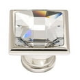 thumbnail image 3 of Alno 25mm Crystal Large Square Knob - Clear / Gold, 3 of 7