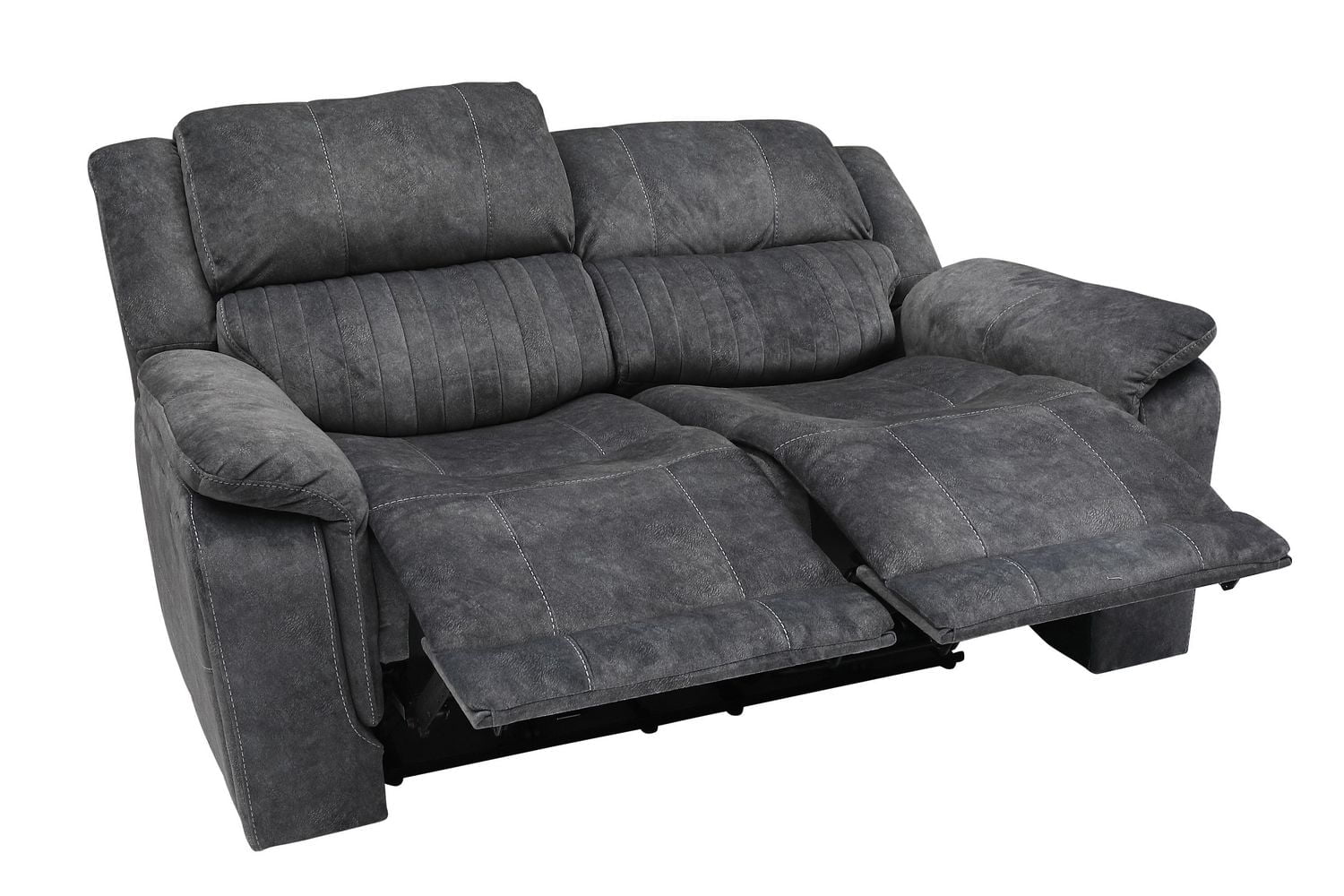 K-LIVING CHAISE À INCLINABLE ÉLECTRIQUE EN TISSU DE DAIM WASHINGTON EN GRIS