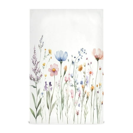 

Kitchen Towel 28x18 Inches x4，Plate Towel Decorative Towel Napkin Tea Towel Tea Towels For Kitchen Dish Cloths & Dish Towels Watercolor Blue Flowers