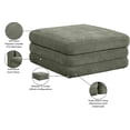 thumbnail image 7 of Meridian Furniture Stellar Green Chenille Fabric Modular Ottoman, 7 of 7