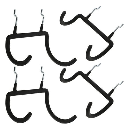 FESTFENDS 4-Pack Heavy Duty Steel Pegboard Hooks for Tool and Kitchen Hanging 12 x 11.5 Inches Organizer