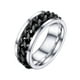 thumbnail image 1 of Anillo giratorio PROSTEEL de acero inoxidable para hombres antiestrés tamaño 9, 1 of 6