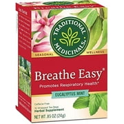Tradional Medicinals Breathe Easy Tea Bags, 16 Count, 2 Pack