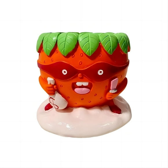 Uinagy Strawberry Resin Succulent Flower Pot