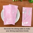 thumbnail image 3 of Coolnut Set of 4 Elegant Plants Pink Napkins Cloth Napkins 20"x20", Washable Polyester Dinner Napkins for Parties, Wedding, Restaurant, 3 of 6