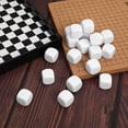 thumbnail image 4 of KAKOWELY Blank Dice 20 Pcs Blank Dices White Dice Six Sided Dice Diy Dice Rounded Dice For Board Games Teaching Math Counting Party Supplies0.79"X0.79"X0.79", 4 of 5