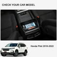 thumbnail image 2 of TINKI Center Console Organizer Tray for Honda Pilot 2016-2022/ Ridgeline 2020-2023/ Passport 2019-2023 Accessories, ABS Material Central Control Armrest Secondary Storage Box Black, 2 of 7