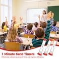 thumbnail image 3 of 50 Pcs Sand Timers, 1 Minute Sand Timers in Bulk for Little Ones, Plastic Covered Hourglass Timers with White Sand for Games, Mini Sand Clocks for Classrooms, Homes, Compact Countdown Tools, 3 of 6