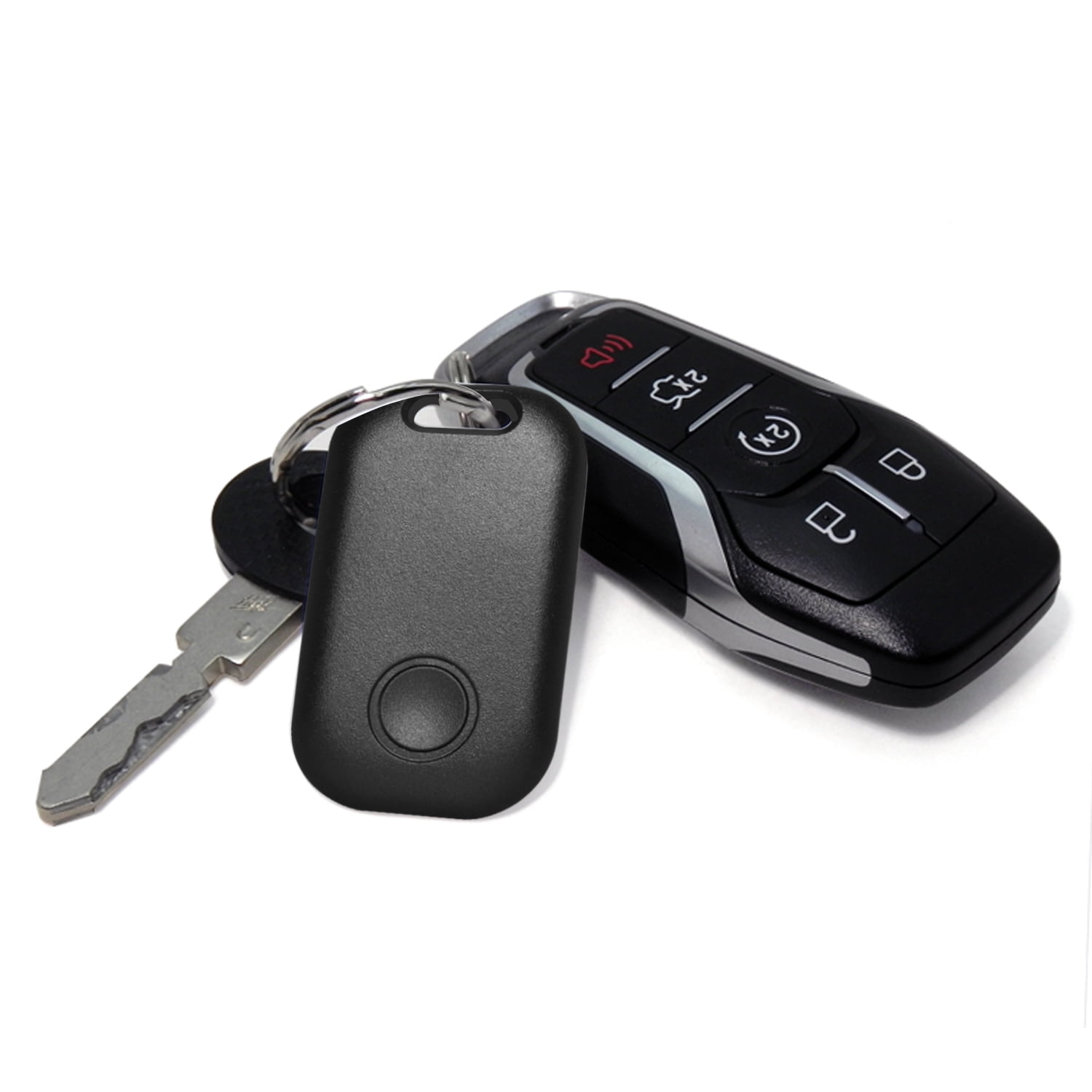 SRT-8 White Bluetooth Wireless Key Finder Tracking Device Key Chain Dodge Jeep