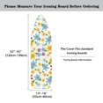 thumbnail image 4 of HELLHERO Ironing Board Cover Hook and Loop Replacement Anti-Slip Ironing Board Dust-Proof Cover for Home(No Padding), Flowers, 4 of 4