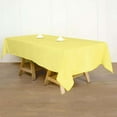thumbnail image 2 of Efavormart Rectangle Tablecloth, 60"x102" Stain & Wrinkle Resistant Washable Table Cloth, Oblong Decorative Polyester Fabric Table Cover for Dining, Party, Wedding & Baby Shower- Yellow, 2 of 11
