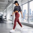 thumbnail image 4 of Jesvior Plus Size Women's High Waisted Cargo Yoga Leggings with Pockets Tummy Control Stretch Workout Leggings Running Athletic Gym Activewear, 4 of 9