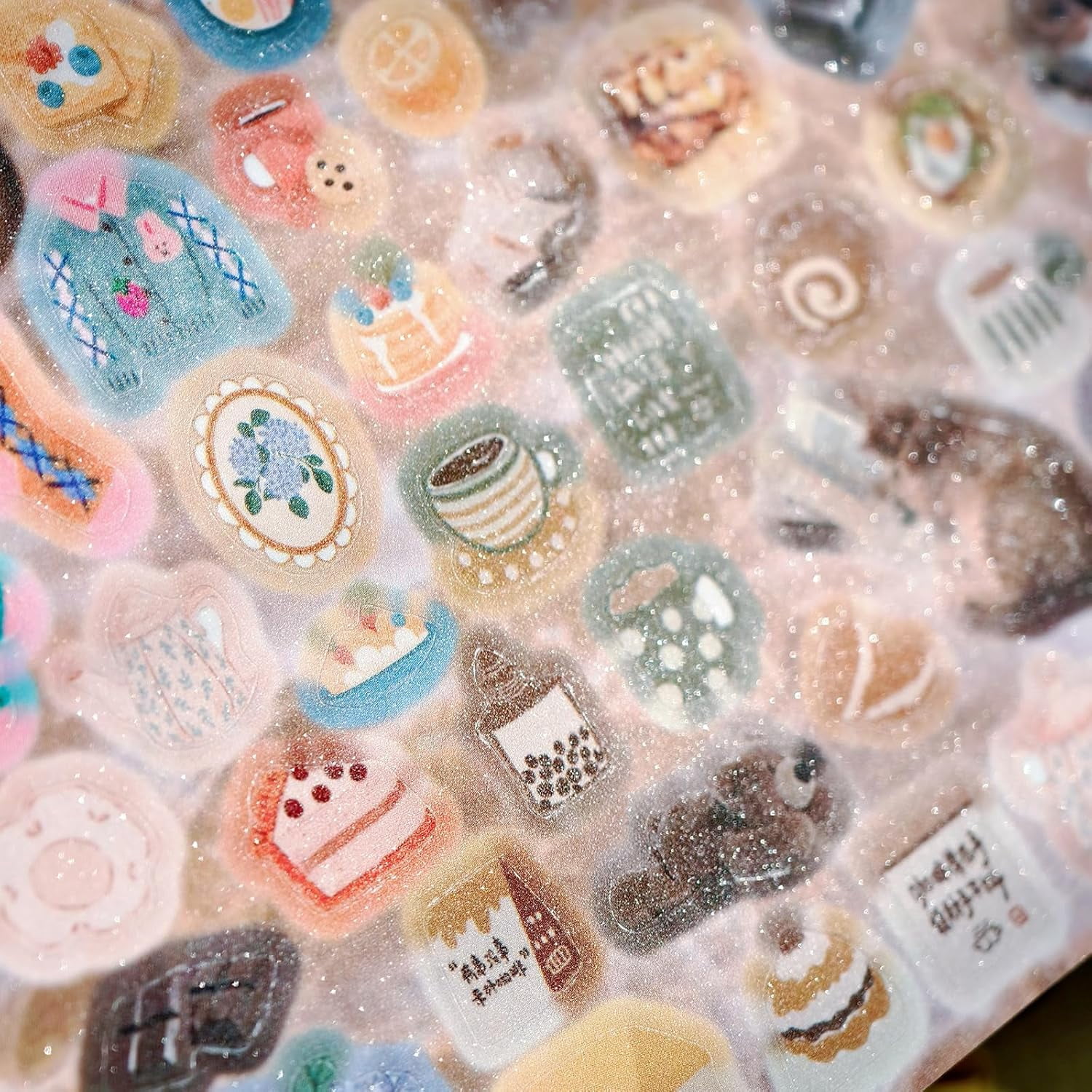 Japanese Manga Style Sticker Book with 30 Sheets of Die Cut Stickers, Over 1200 Pieces for DIY Journaling and Scrapbooking