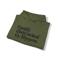 thumbnail image 4 of Hippo Hippopotamus 70s 1970s Lover Cute Hoodie, Gifts, Hooded Sweatshirt, 4 of 4