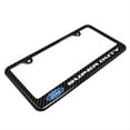 thumbnail image 3 of iPick Image for Ford Super-Duty Black Carbon Fiber Look ABS Plastic License Plate Frame, Official Licensed, 3 of 6