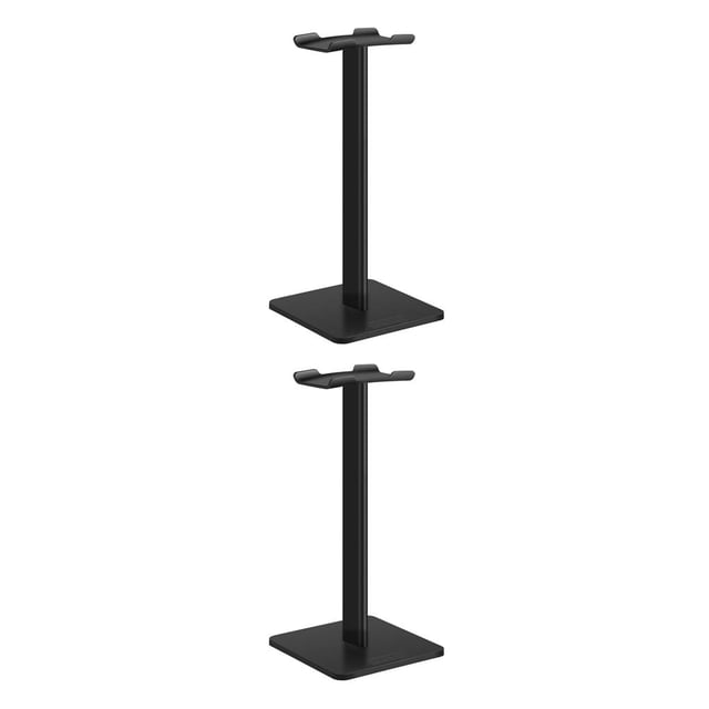 Langgg Universal Aluminum Headset Earphone Holder Hanger Headphone Display Stand black 2Set